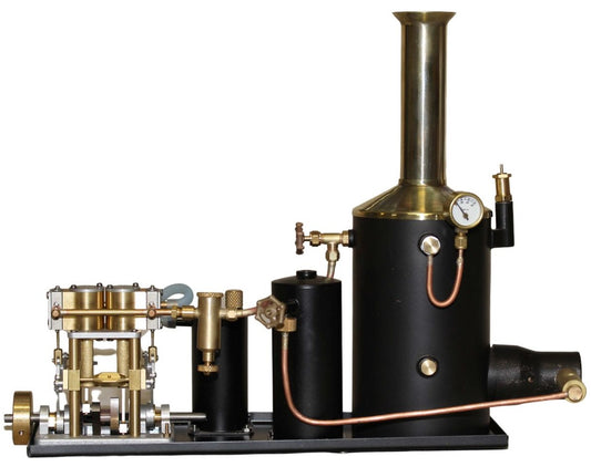 4044T 3" Vertical Boiler Steam Plant - Assembled - fit your own TVR1  engine.