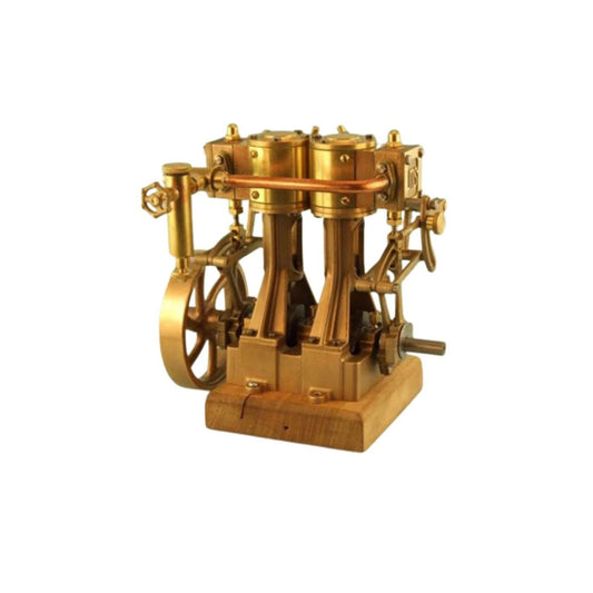  Mildura Twin Cylinder Steam Engine  Manual Reversing  Spoked Flywheel